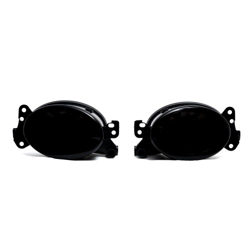 Fog lights smoke suitable for Mercedes C-Class sedan/ T-Model/ Sportcoupe (W204/ S204/ CL203, year. 01.2007-04.2011 (pre facelift only, for Xenon headlights only), NOT for AMG - packageG-Klasse (W463), year. 09.1989-12.2017, for oval foghlight only, NOT f