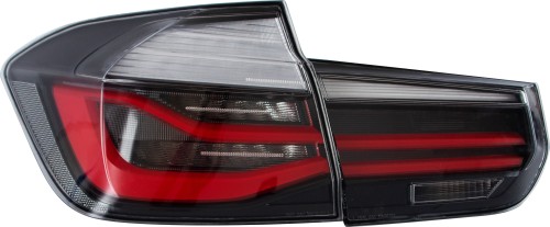 Rear Lights, with LED Lightbar, with sequential dynamic LED turn signals suitable for BMW F30 sedan, 2011-2019