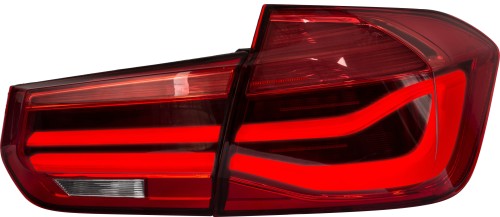 Rückleuchten mit LED-Lichtleiste und sequentiellen dynamischen LED-Blinkern passend für BMW F30 Limousine, 2011-2019