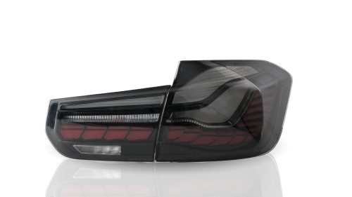 Rear Lights, OLED/ LED, with sequential dynamic LED turn signals suitable for BMW F30 sedan, 2011-2019