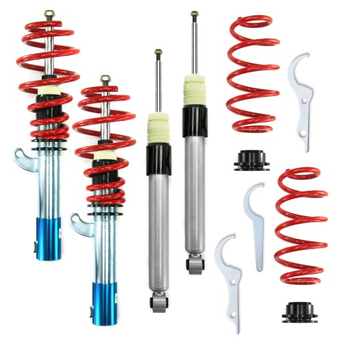 Kit suspension combiné fileté Redline  Amortisseurs filetés / filetés - Qualité Allemande approprié pour Audi A3 8P Sportback Quattro 2.0T/ 2.0TDi/ DSG/ 3.2