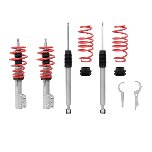 Kit suspension combiné fileté Redline  Amortisseurs filetés / ressort - Qualité Allemande approprié pour  Ford Fiesta JHH 1.1, 1.0 EcoBoost, 1.5 EcoBoost, 1.5 TDCi, 2017-, (Homologation)