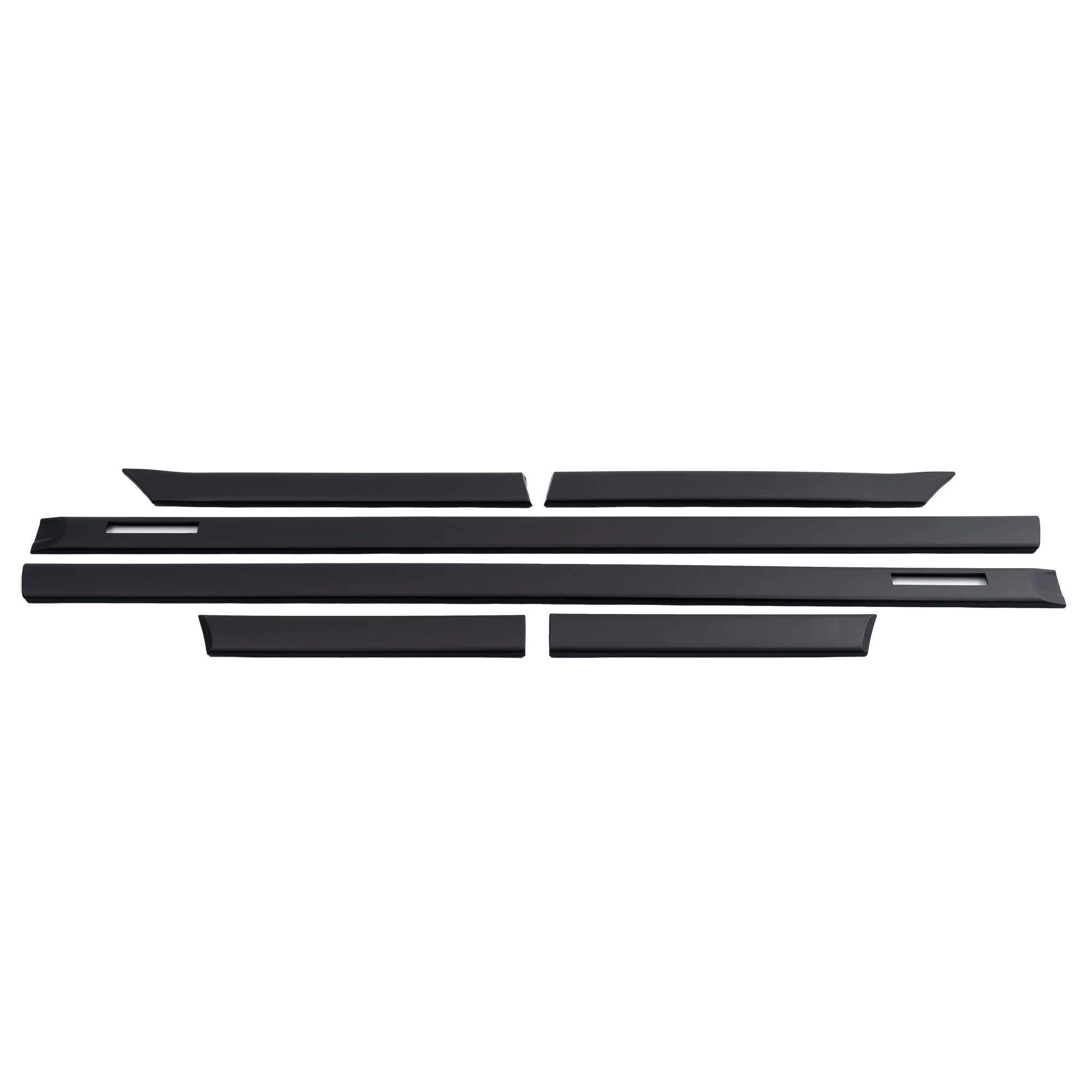 Seitenleisten Türleisten Satz Set für E36 Coupe Cabrio schwarz 6 teilig  passend für passend für E36, 3er, Coupe/ Cabrio,1992 - 1998