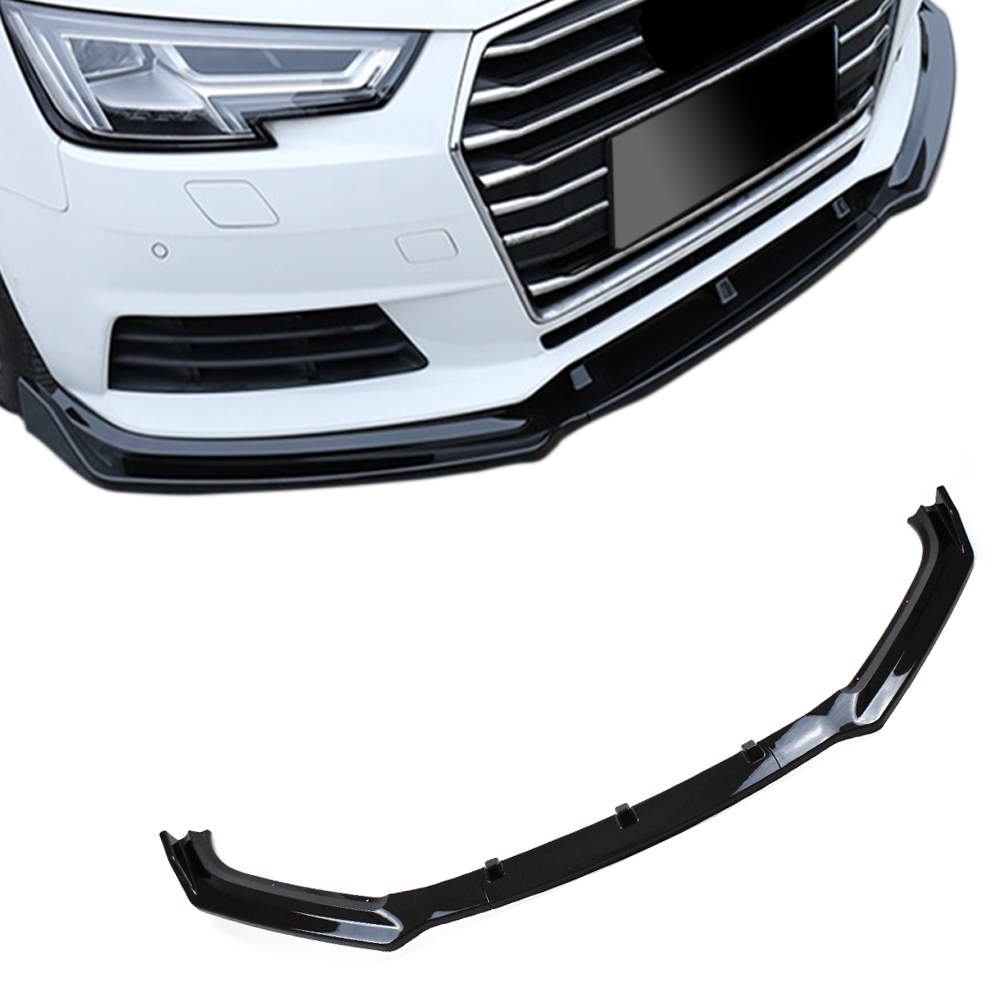 Frontspoiler Frontspoilerlippe Frontflap Spoiler Splitter schwarz glänzend  +ABE+ für Audi A4 B9 (Typ 8W) 15-19 passend für Audi A4 B9 (Typ 8W) Bj. 2015 -2019