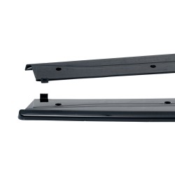 Side skirt extensions, black glossy suitable for BMW 3 Series, F30 F31, 2011-2019