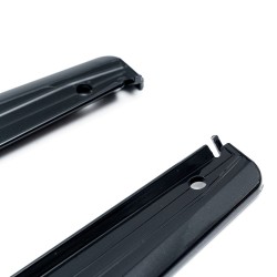 Side skirt extensions, black glossy suitable for BMW 3 Series, F30 F31, 2011-2019