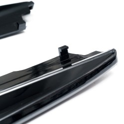 Side skirt extensions, black glossy suitable for  BMW G30/ G31, 2017-