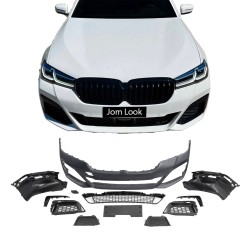 Front bumper BMW G30 LCI, 2020+, with holes for PDC suitable for BMW 5 Series G30 LCI, 2020-