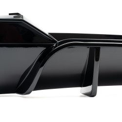 Rear diffusor, black gloss suitable for BMW series 4 G22/ G23 420/ 430 , Bj.: 2020-