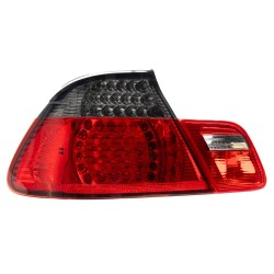 LED rear lights clear glass smoke-red suitable for BMW E46, 3 series, convertible, year. 04/2000-03.2003