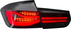 Rückleuchten mit LED-Lichtleiste und sequentiellen dynamischen LED-Blinkern passend für BMW F30 Limousine, 2011-2019