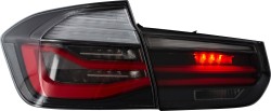 Rückleuchten mit LED-Lichtleiste und sequentiellen dynamischen LED-Blinkern passend für BMW F30 Limousine, 2011-2019